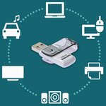 Philips clé usb 3.0 vivid 32 go blanc et gris