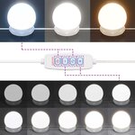 vidaXL Coiffeuse avec LED blanc 86 5x35x136 cm