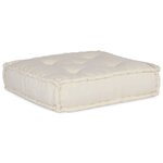vidaXL Canapé modulaire 2 Pièces Crème 70 x 70 x 56 cm tissu
