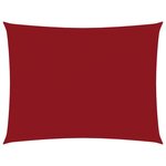 vidaXL Voile de parasol Tissu Oxford rectangulaire 5x6 m Rouge