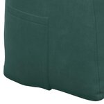 vidaXL Coussin de Dos Vert foncé 120 x 24 x 50 cm Velours