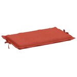 vidaXL Coussin de chaise longue rouge mélangé 186x58x4 cm tissu