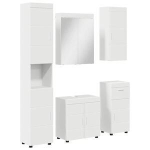 vidaXL Ensemble de mobilier de salle de bain avec tiroir TULUM Blanc