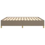 vidaXL Cadre de lit Taupe 180x200 cm Tissu