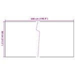 vidaXL Paravent de balcon anthracite 500x80 cm résine tressée
