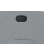 vidaXL Fauteuil inclinable Gris clair Tissu