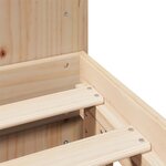 vidaXL Cadre de lit sans matelas 135x190 cm bois de pin massif