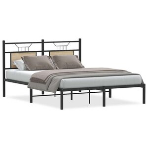 vidaXL Cadre de lit sans matelas chêne sonoma 140x200 cm