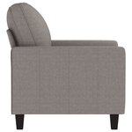 vidaXL Fauteuil Taupe 60 cm Tissu