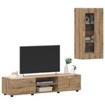 vidaXL Ensemble meuble TV FLORIN Chêne artisanal Bois d'ingénierie
