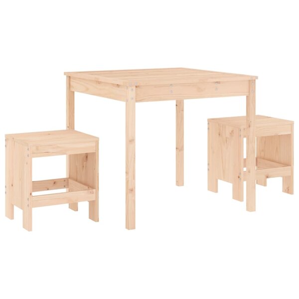 vidaXL Ensemble de bistrot de jardin 3 Pièces bois de pin massif