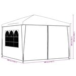 vidaXL Tente de réception 3 x 3 m Vert