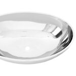 vidaXL Lavabo 40  x 33 x 13 5 cm Céramique Argenté