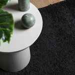 vidaXL Tapis shaggy PAMPLONA poils longs moderne noir 140x200 cm