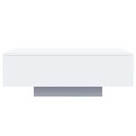 vidaXL Table basse avec lumières LED blanc 85x55x31 cm