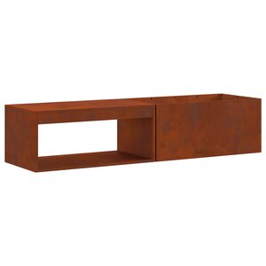 vidaXL Boule de feu Rouillé 160 x 45 x 35 cm Acier patiné