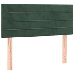 vidaXL Sommier à lattes de lit avec matelas vert foncé 120x190 cm