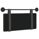 vidaXL Tête de lit suspendue Noir PU antique