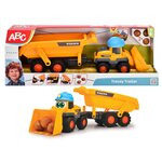 Dickie 204119007 - Chargeuse sur pneus avec remorque ABC Tracey Trailer