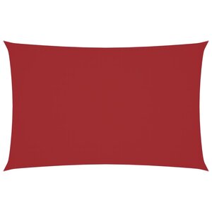 vidaXL Voile de parasol tissu oxford rectangulaire 2x5 m rouge