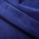 vidaXL Rideaux occultants et anneaux 2Pièces Velours Bleu foncé 140x225cm