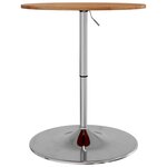 vidaXL Table de bar marron clair Ø60x89 5 cm bois massif de chêne