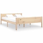 vidaXL Cadre de lit Bois de pin massif 160x200 cm