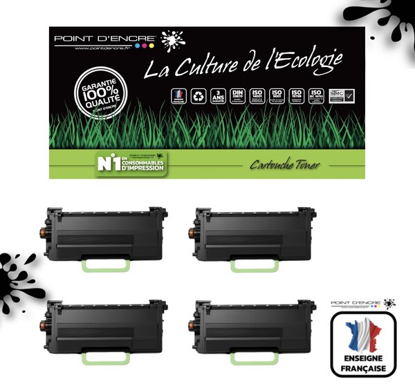 TN3600XXL - 4 X NOIR - Grande capacité