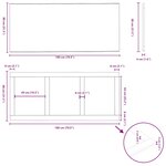 vidaXL Table de bar rectangulaire en chêne massif avec bords naturels 180 x 80 x 112 cm