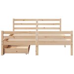vidaXL Cadre de lit sans matelas 160x200 cm bois massif de pin