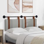 vidaXL Tête de lit suspendue Gris nuage PU antique