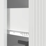 vidaXL Armoire à tiroirs Blanc brillant 33 x 34 5 x 90 cm
