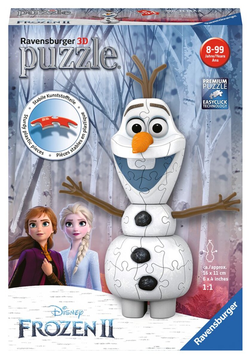 REINE DES NEIGES - Mon Petit Livre Puzzle - 5 puzzles 9 pièces - Joyeuses  fêtes avec Olaf - Disney