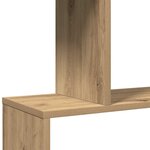 vidaXL Étagère séparatrice de pièce à 6 niveaux chêne artisanal