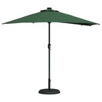 vidaXL Parasol de jardin Vert 294 x 150 x 223 cm tissu