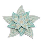 Papertree Diwali décoration 3D Fleur Aqua