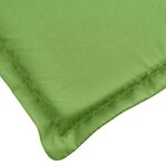 vidaXL Coussin de chaise longue vert mélangé (75+105) x 50 x 4 cm tissu