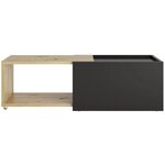 Table basse coulissante 74 5 x Hauteur 38 5 x 49 5 cm - Slide