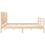 vidaXL Cadre de lit sans matelas 200x200 cm bois massif