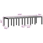 vidaXL Ensemble de salle à manger de jardin avec coussins 15 Pièces