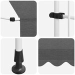 vidaXL Auvent manuel rétractable 400 cm Anthracite