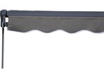 Store banne en aluminium "ombra" - 3 x 2 m - gris foncé