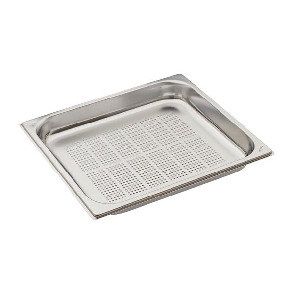 Bac inox perforé gn 2/3 - profondeur 40 mm - gastro m -  - acier inoxydable3.5354 x325x40mm