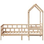 vidaXL Lit de jour avec toit 80x200 cm bois de pin massif