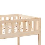 vidaXL Lit superposé 90x200 cm Bois de pin massif