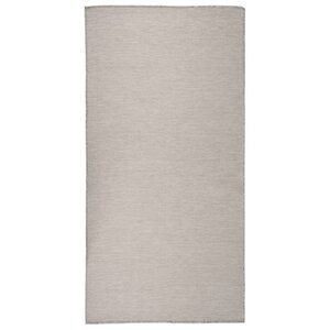 vidaXL Tapis à tissage plat d'extérieur 100x200 cm gris clair