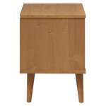 vidaXL Table de chevet MOLDE Marron 40x35x48 cm Bois de pin solide