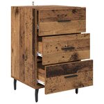 vidaXL Cabinet de chevet Bois ancien 40 x 40 x 66 cm Bois d'ingénierie