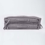 Coussin rehausseur lombaire en coton 50 x 50 cm - Gris ardoise - HOMESCAPES