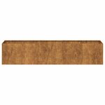 vidaXL Jardinière rouillé 200x40x40 cm acier inoxydable
